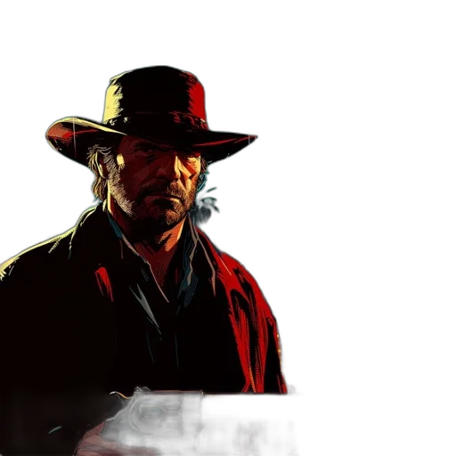 hat, jacket, weapon, face transparent PNG cut-out