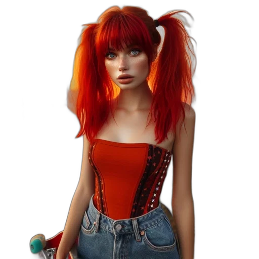 hair, creature, face, fantasy art transparent PNG cut-out