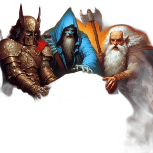 fantasy art, concept art, comic book art, pixel art transparent PNG cut-out