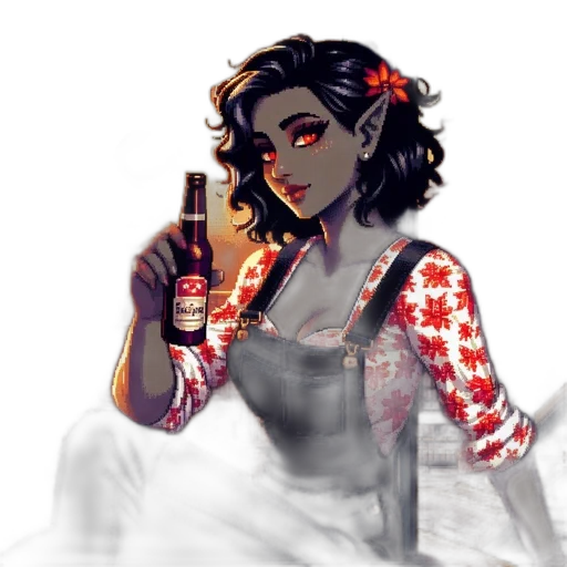 dress, bottle, concept art, pixel art transparent PNG cut-out