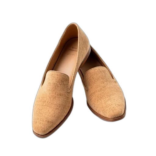shoes, female, cork, white transparent PNG cut-out