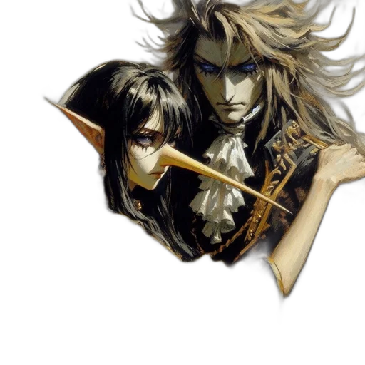 weapon, sword, mask, fantasy art transparent PNG cut-out