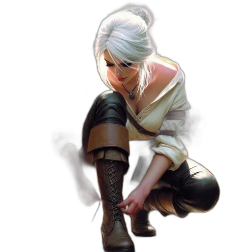 weapon, face, staff, jacket transparent PNG cut-out
