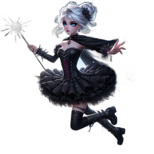 staff, dress, umbrella, concept art transparent PNG cut-out