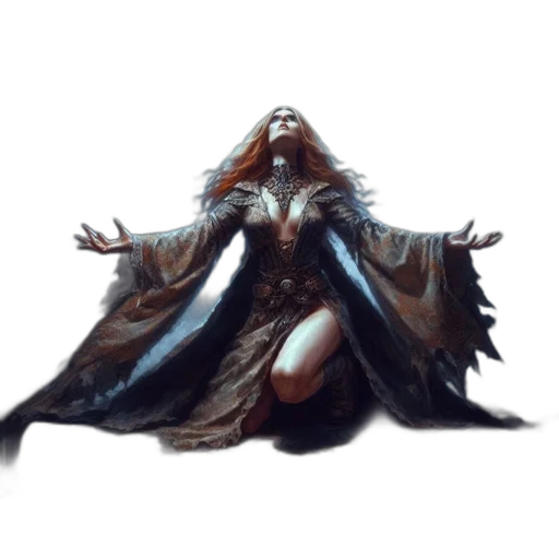 dress, concept art, fantasy art, comic book art transparent PNG cut-out