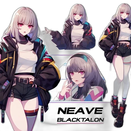 jacket, cyberpunk, anime, concept art transparent PNG cut-out