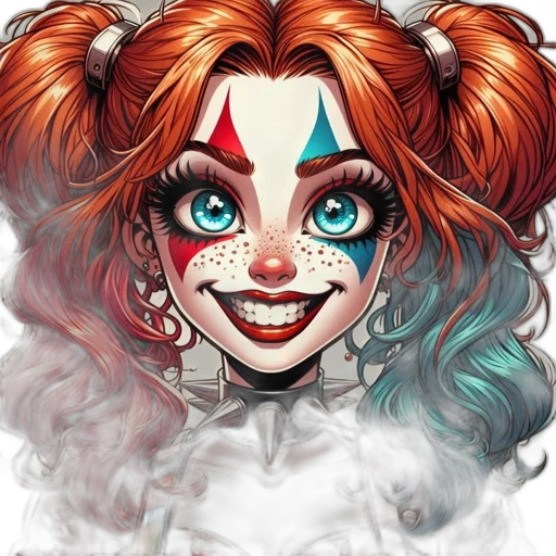 face, comic book art, concept art, fantasy art transparent PNG cut-out