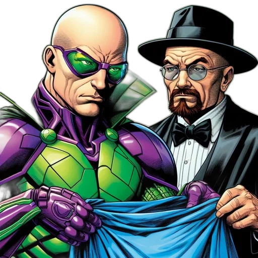 comic book art, two, men, pose transparent PNG cut-out