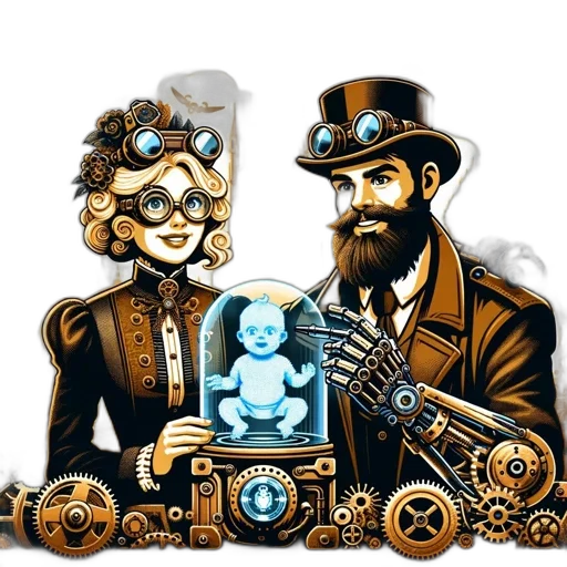 jewelry, robot, concept art, pixel art transparent PNG cut-out
