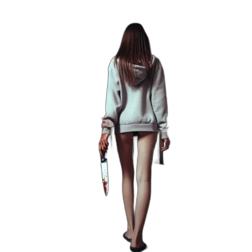 dress, jacket, staff, weapon transparent PNG cut-out
