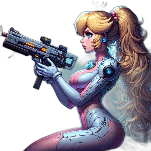 weapon, robot, concept art, comic book art transparent PNG cut-out