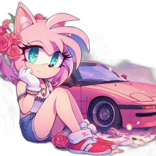 car, flower, weapon, dress transparent PNG cut-out