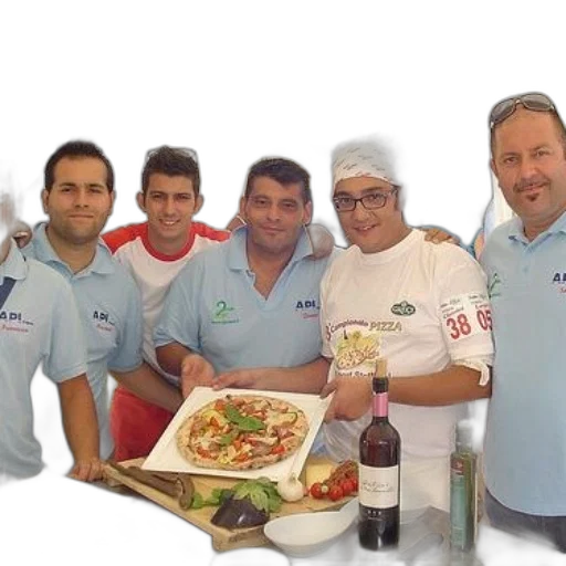 staff, food, group, men transparent PNG cut-out