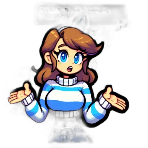 staff, pixel art, cartoon, concept art transparent PNG cut-out