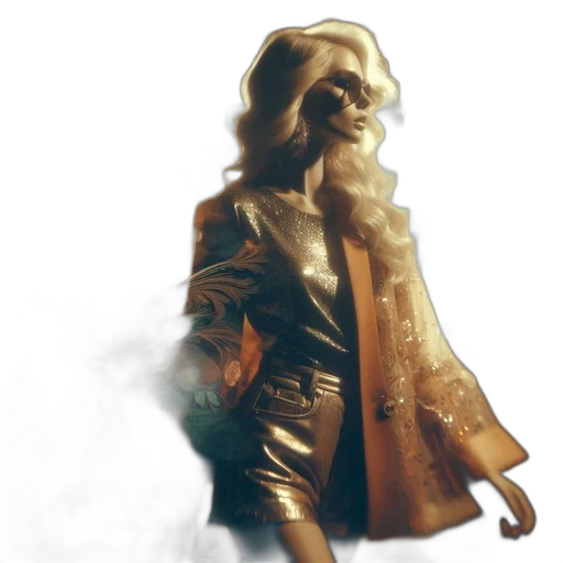 jacket, dress, 3d render, concept art transparent PNG cut-out