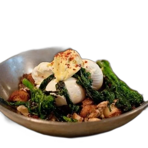 food, bowl, greens, eggs transparent PNG cut-out