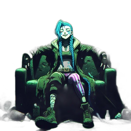 robot, jacket, creature, cyberpunk transparent PNG cut-out