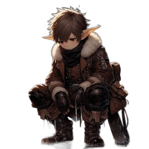 jacket, weapon, dragon, mask transparent PNG cut-out