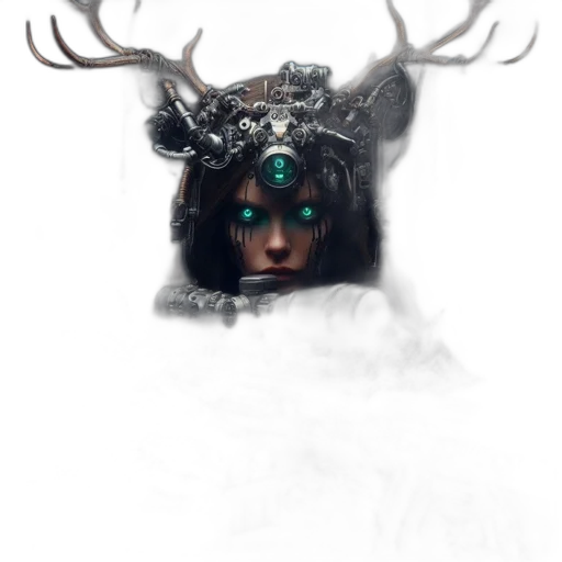 mask, crown, face, creature transparent PNG cut-out