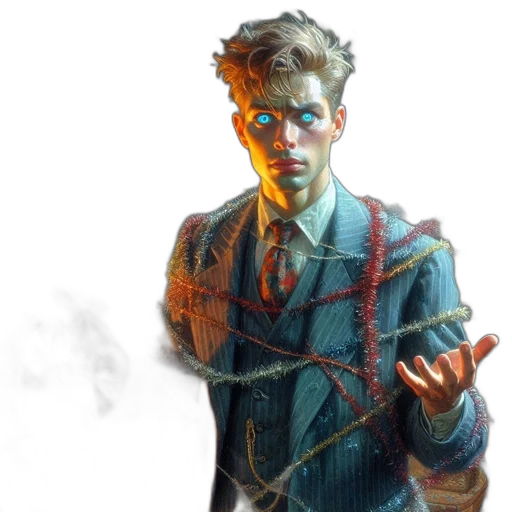 jacket, staff, face, concept art transparent PNG cut-out