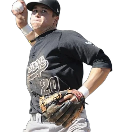 baseball, player, wearing, black transparent PNG cut-out