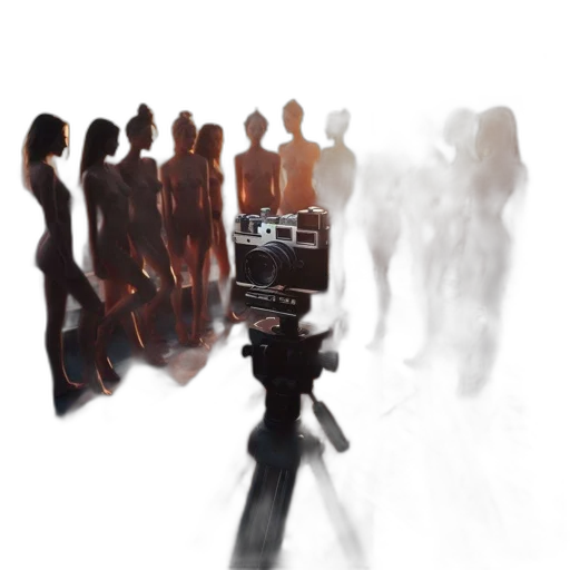staff, robot, dress, hair transparent PNG cut-out