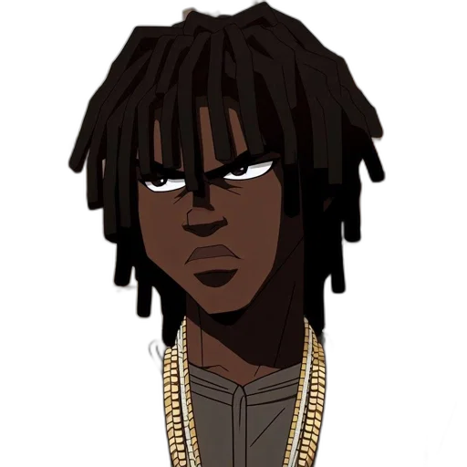 face, jacket, hair, staff transparent PNG cut-out