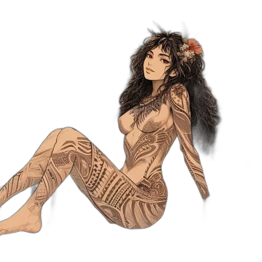 dress, fantasy art, concept art, comic book art transparent PNG cut-out