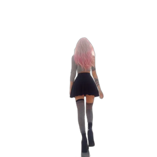 dress, hair, robot, jacket transparent PNG cut-out