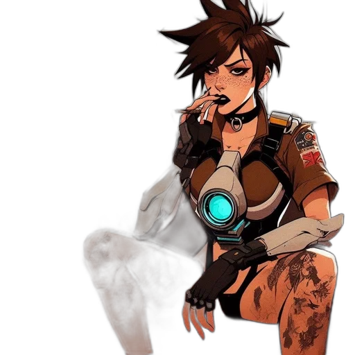 staff, jacket, weapon, robot transparent PNG cut-out