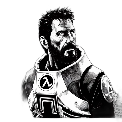face, sword, weapon, comic book art transparent PNG cut-out