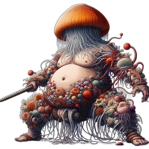 creature, food, hat, hair transparent PNG cut-out