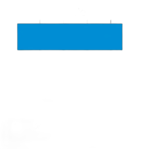 staff, robot, pixel art, blue transparent PNG cut-out