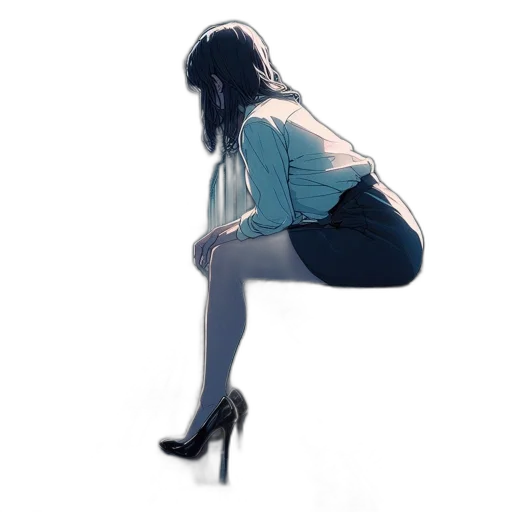 dress, shoes, staff, furniture transparent PNG cut-out
