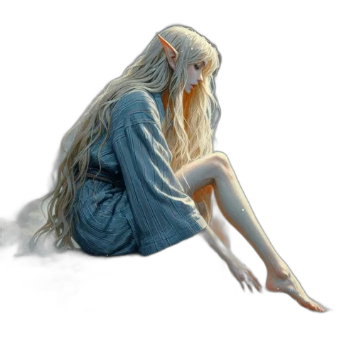 creature, dress, dragon, hair transparent PNG cut-out
