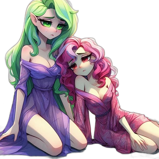 dress, pixel art, watercolor, concept art transparent PNG cut-out