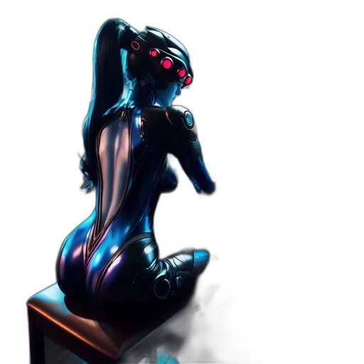 robot, dress, cyberpunk, concept art transparent PNG cut-out