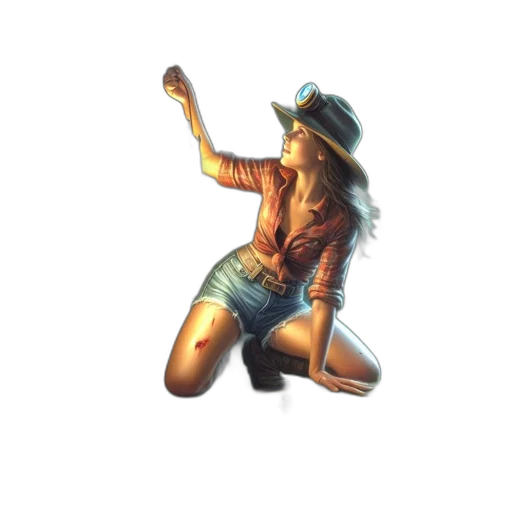 staff, hat, weapon, jewelry transparent PNG cut-out