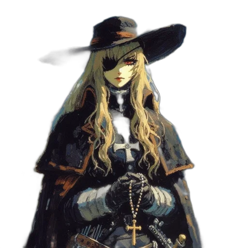 hat, mask, staff, jacket transparent PNG cut-out