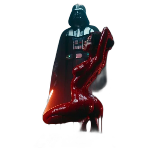 dress, staff, creature, weapon transparent PNG cut-out