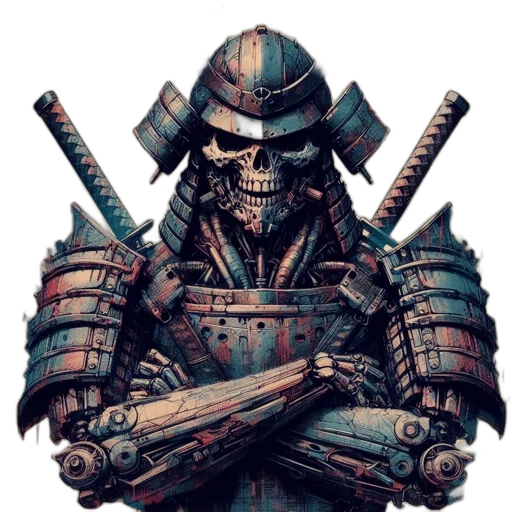 sword, weapon, robot, face transparent PNG cut-out