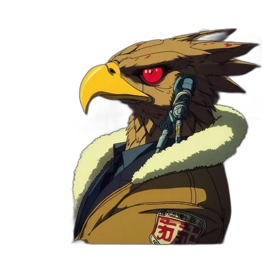 jacket, animal, mask, staff transparent PNG cut-out