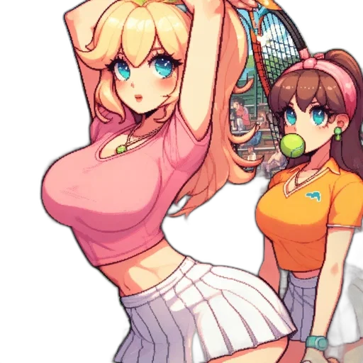 dress, staff, weapon, anime transparent PNG cut-out
