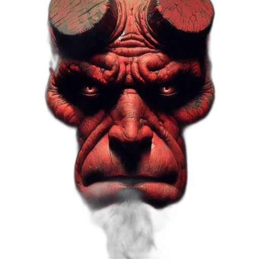 mask, face, creature, staff transparent PNG cut-out
