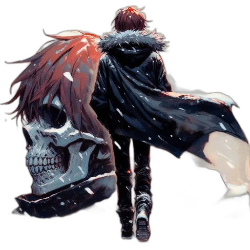 jacket, mask, weapon, sword transparent PNG cut-out