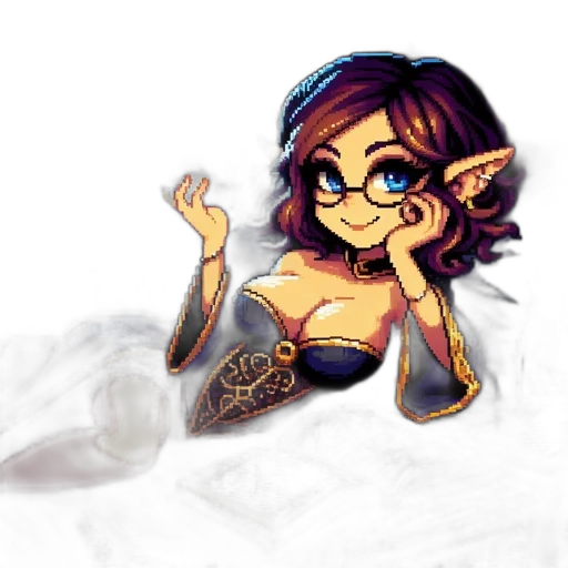 fantasy art, concept art, pixel art, cartoon transparent PNG cut-out