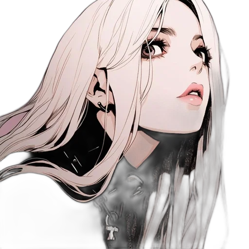 face, mask, hair, creature transparent PNG cut-out