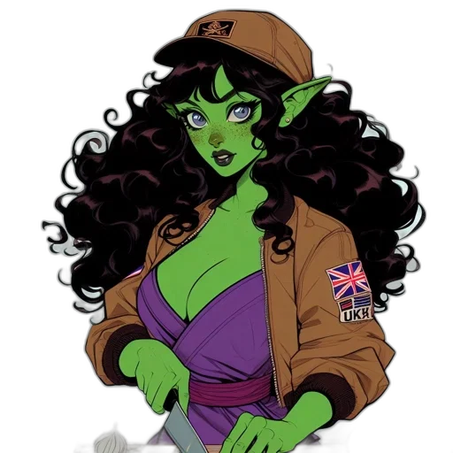 jacket, staff, concept art, comic book art transparent PNG cut-out