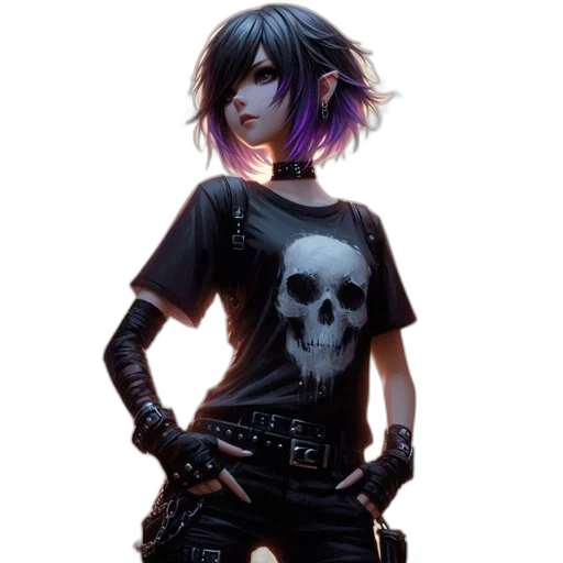 jacket, weapon, staff, face transparent PNG cut-out