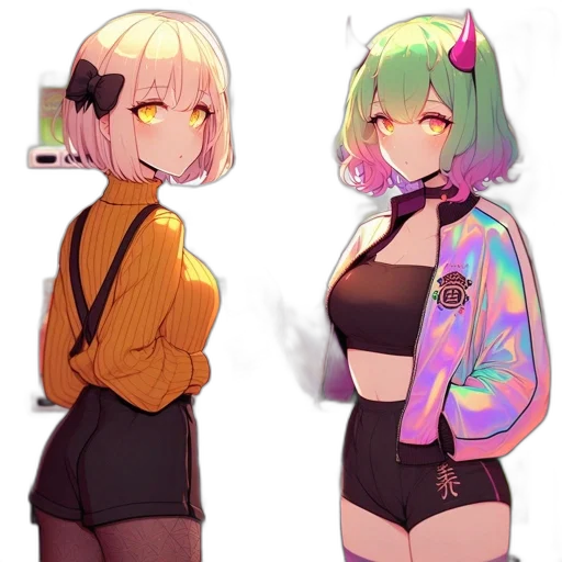 jacket, dress, cyberpunk, pixel art transparent PNG cut-out